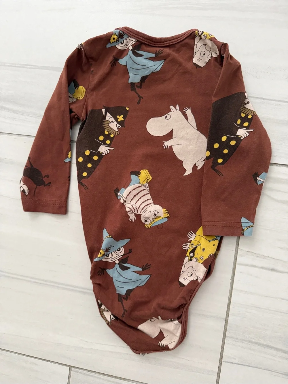 Moomin by Martinex Brown Baby One-Piece with Moomin Characters Size 3-6M/68cm